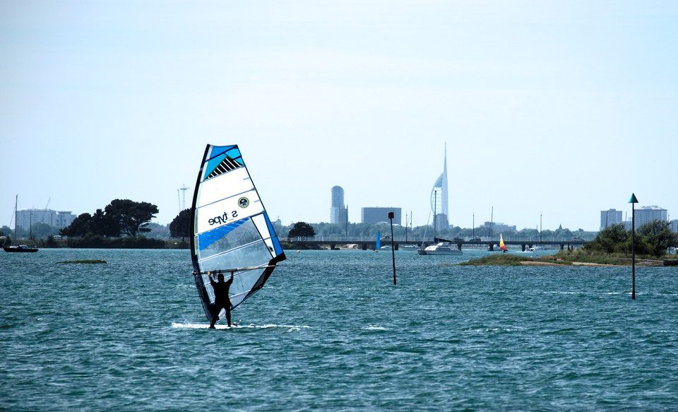 Windsurfing in Emsworth