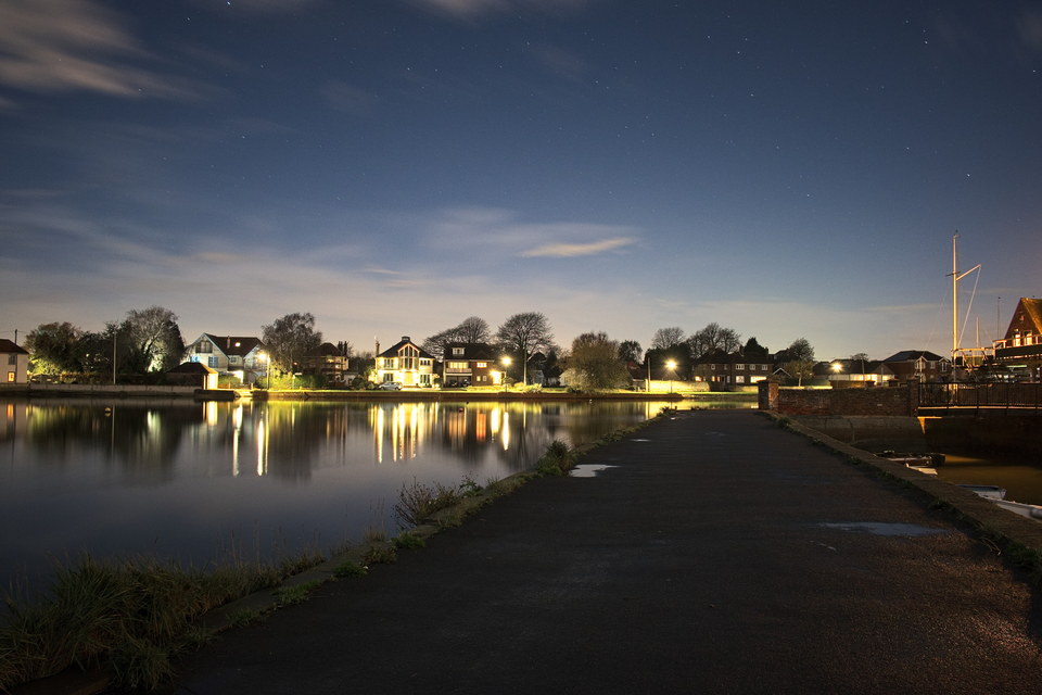 Emsworth Mill Pond at night