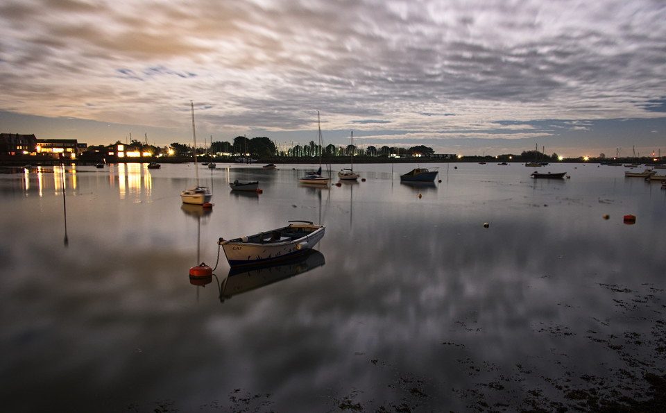 Emsworth Harbour at dusk