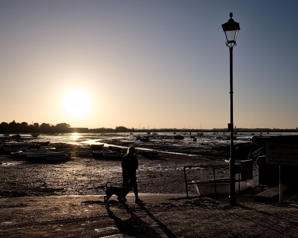 Sunrise in Emsworth Harbour with tide out