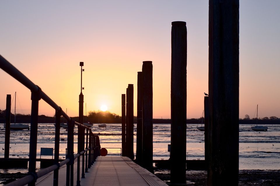 Sunrise over Emsworth Quay Jetty