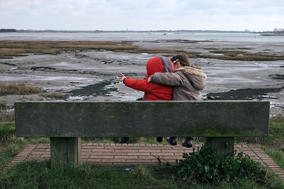 Children looking out on Harbour