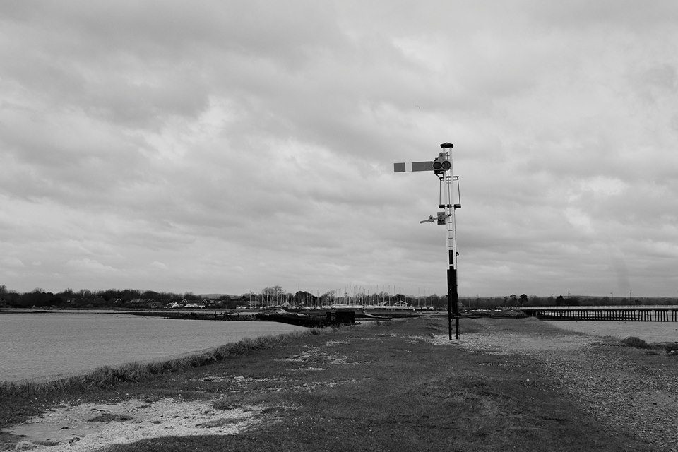 Signal post for the old Hayling Billy