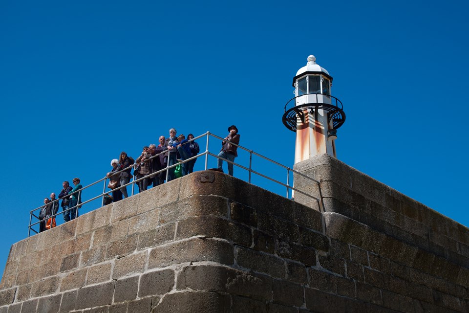 Lighthouse on St Ive's Beach