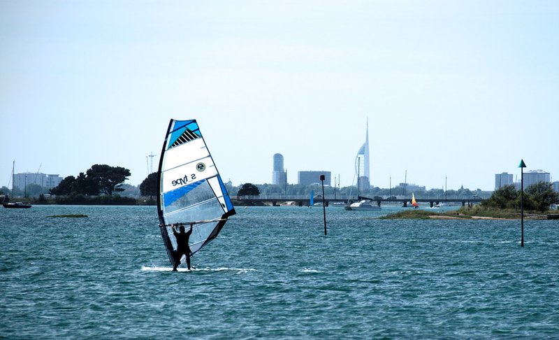 Windsurfing in Emsworth
