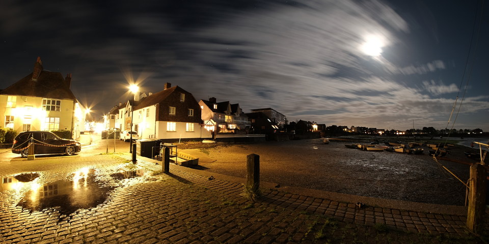 Emsworth Harbour and the Moon