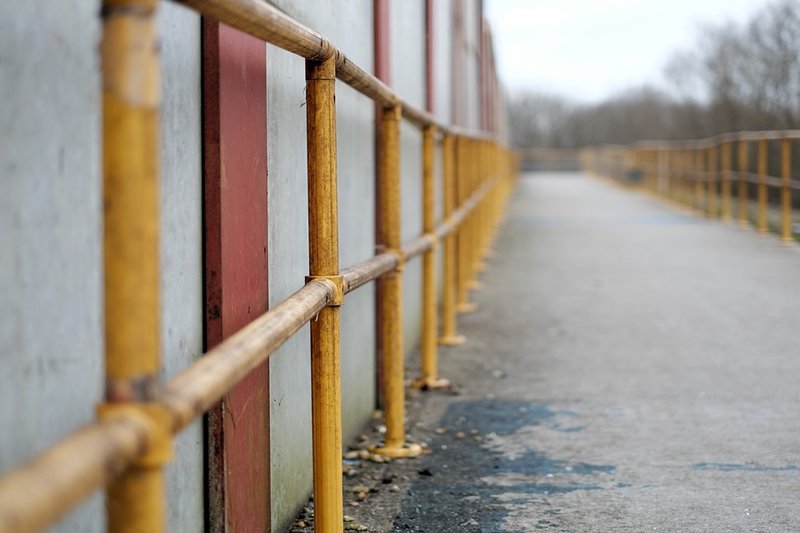 Railing at Emsworth Train Station