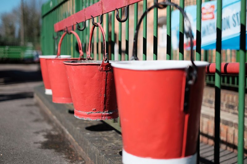 Alresford Station Fire Buckets